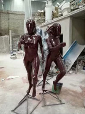 时尚运动潮流玻璃钢人物雕塑